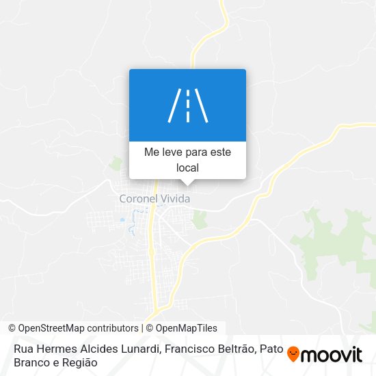 Rua Hermes Alcides Lunardi mapa