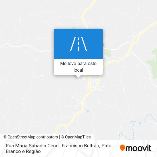 Rua Maria Sabadin Cenci mapa