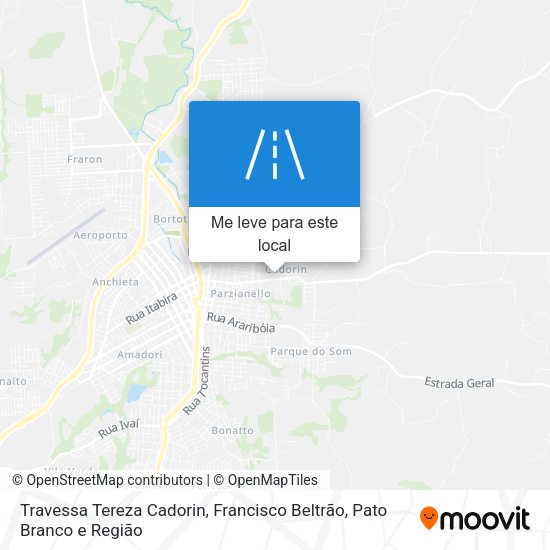 Travessa Tereza Cadorin mapa