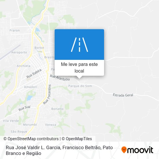 Rua José Valdir L. Garcia mapa