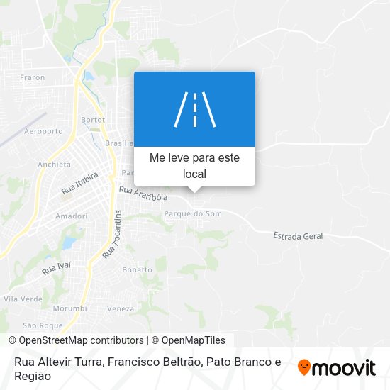 Rua Altevir Turra mapa