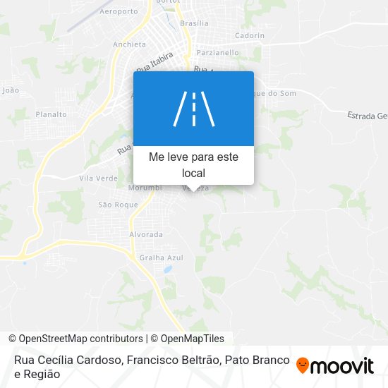 Rua Cecília Cardoso mapa
