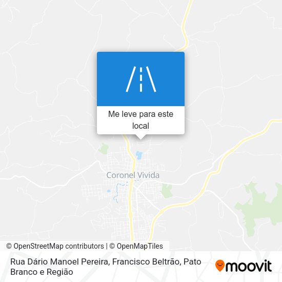 Rua Dário Manoel Pereira mapa
