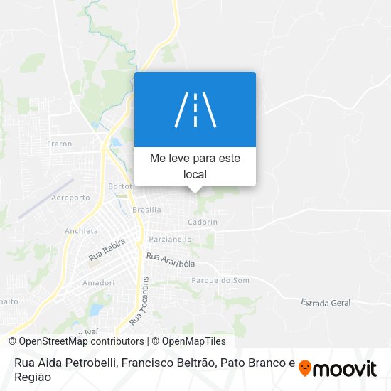 Rua Aida Petrobelli mapa