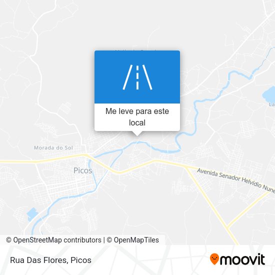 Rua Das Flores mapa
