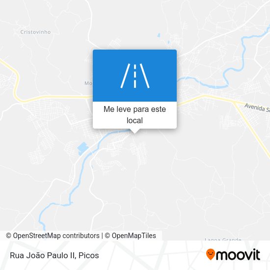 Rua João Paulo II mapa