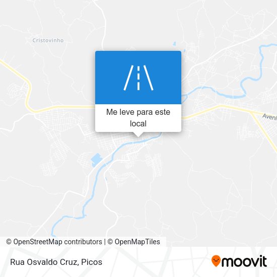 Rua Osvaldo Cruz mapa
