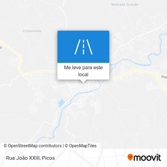 Rua João XXIII mapa