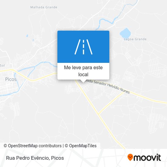 Rua Pedro Evêncio mapa