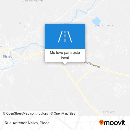 Rua Antenor Neiva mapa