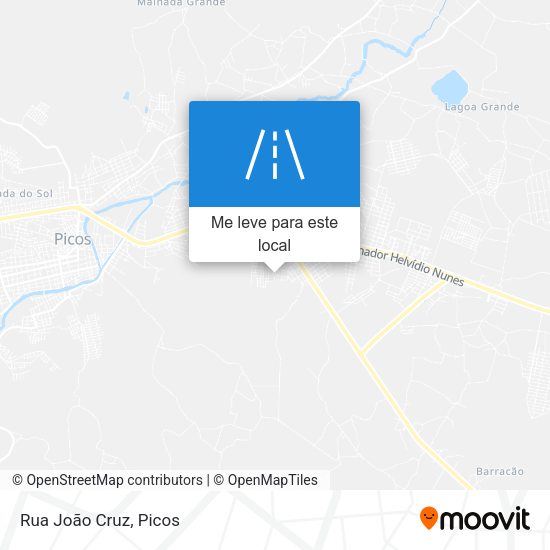Rua João Cruz mapa