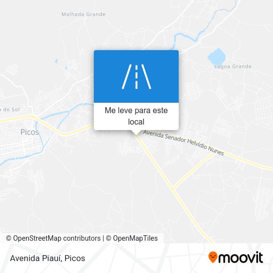 Avenida Piauí mapa