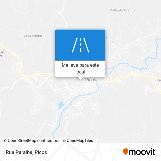 Rua Paraíba mapa
