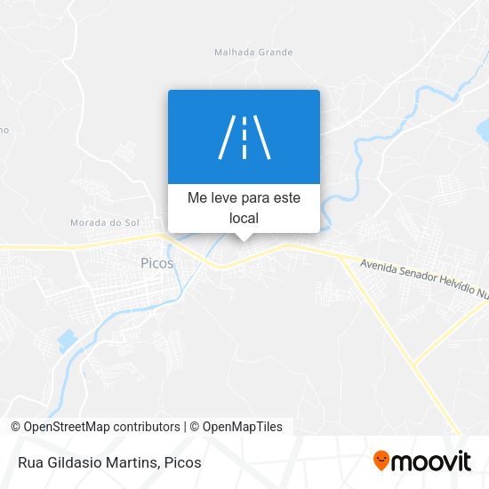 Rua Gildasio Martins mapa