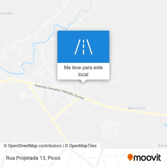Rua Projetada 13 mapa