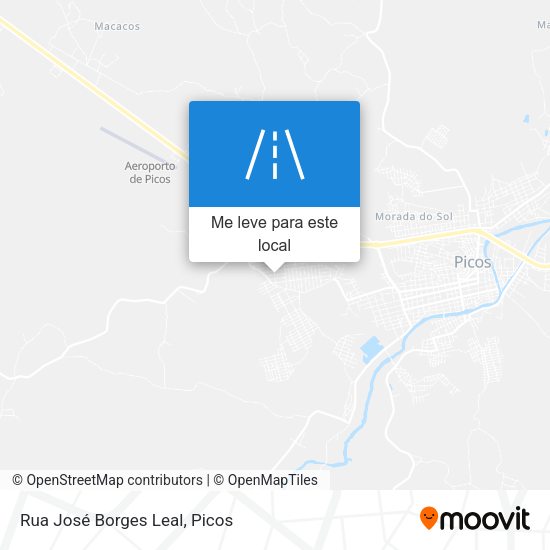 Rua José Borges Leal mapa