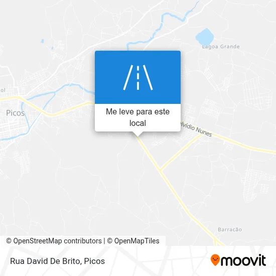 Rua David De Brito mapa