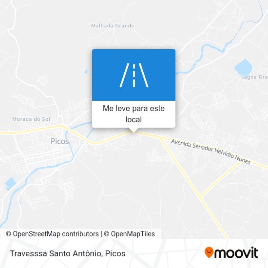 Travesssa Santo Antônio mapa