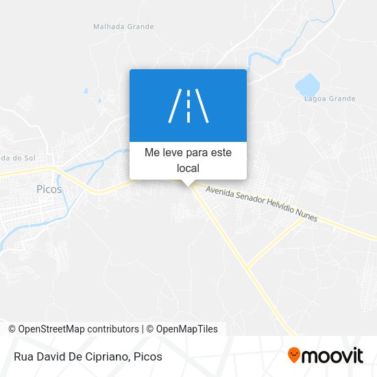 Rua David De Cipriano mapa