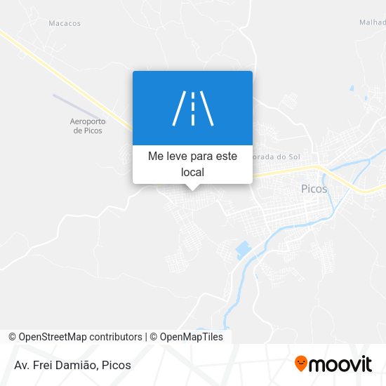 Av. Frei Damião mapa