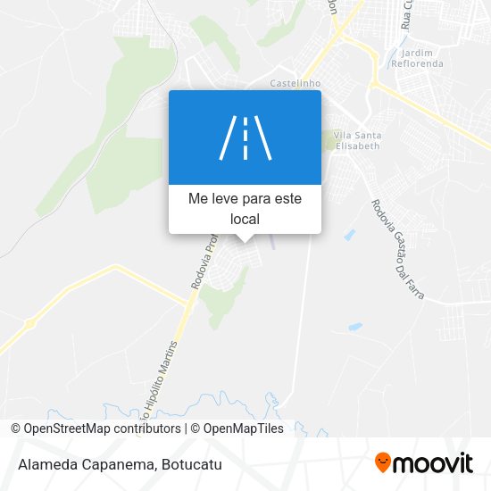 Alameda Capanema mapa