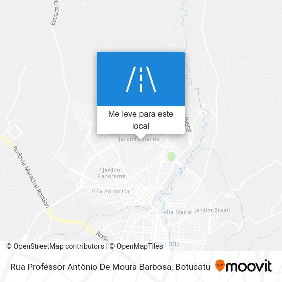Rua Professor Antônio De Moura Barbosa mapa