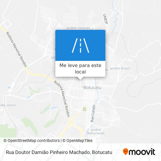 Rua Doutor Damião Pinheiro Machado mapa