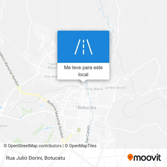 Rua Julio Dorini mapa