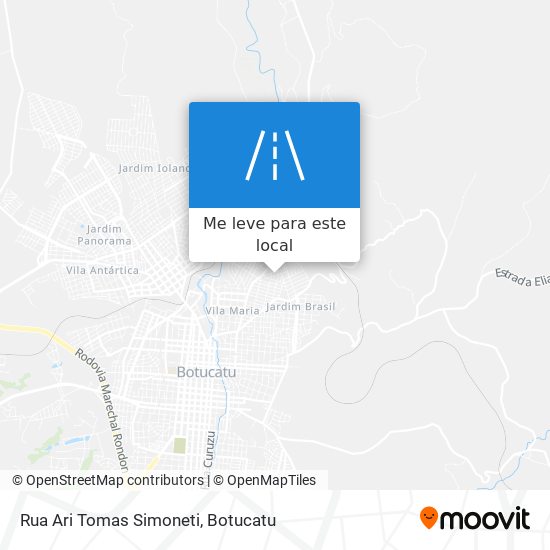 Rua Ari Tomas Simoneti mapa