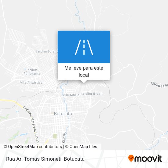 Rua Ari Tomas Simoneti mapa