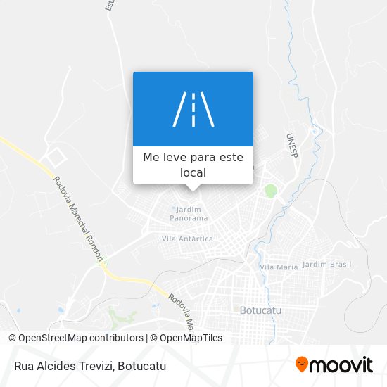 Rua Alcides Trevizi mapa