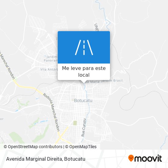 Avenida Marginal Direita mapa