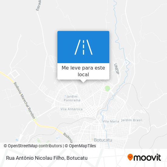 Rua Antônio Nicolau Filho mapa