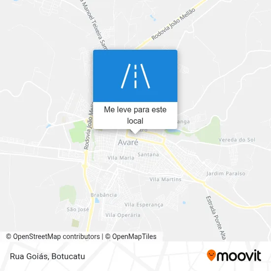 Rua Goiás mapa