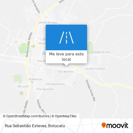 Rua Sebastião Esteves mapa