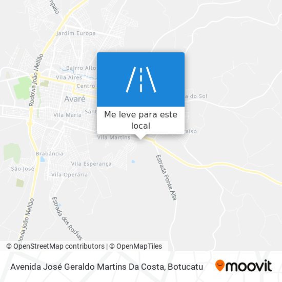 Avenida José Geraldo Martins Da Costa mapa