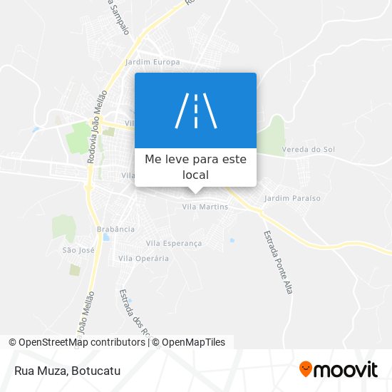 Rua Muza mapa