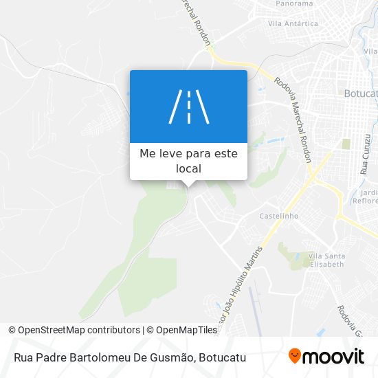 Rua Padre Bartolomeu De Gusmão mapa