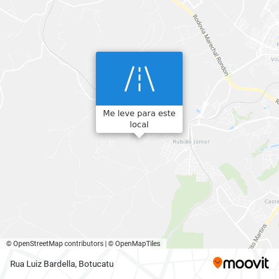 Rua Luiz Bardella mapa