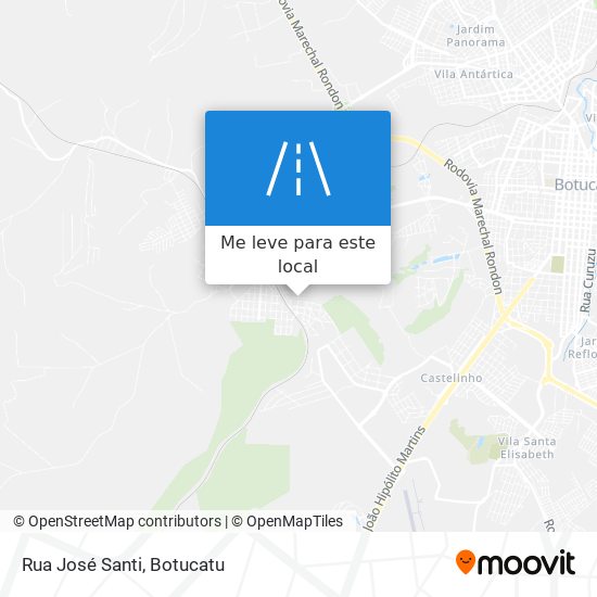 Rua José Santi mapa