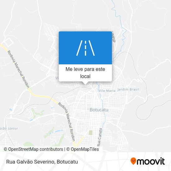 Rua Galvão Severino mapa