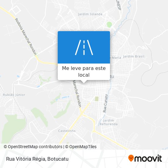 Rua Vitória Régia mapa