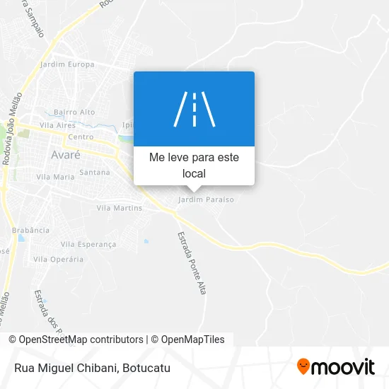 Rua Miguel Chibani mapa