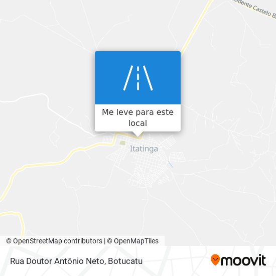 Rua Doutor Antônio Neto mapa