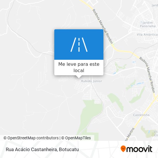 Rua Acácio Castanheira mapa