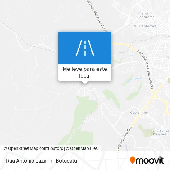 Rua Antônio Lazarini mapa