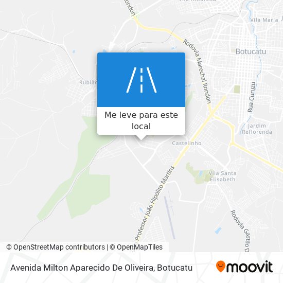 Avenida Milton Aparecido De Oliveira mapa