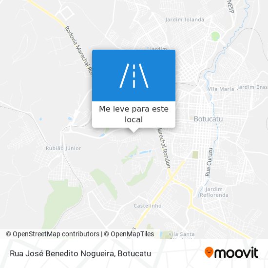 Rua José Benedito Nogueira mapa