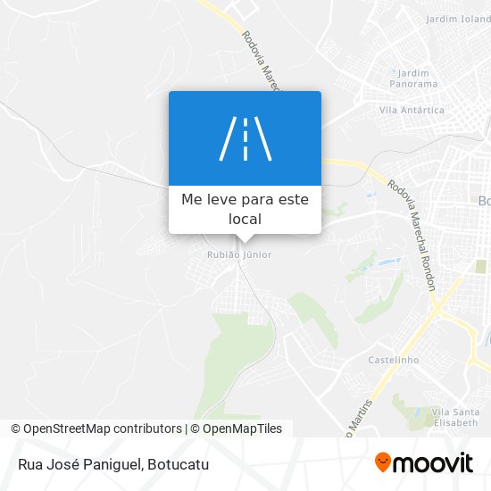 Rua José Paniguel mapa