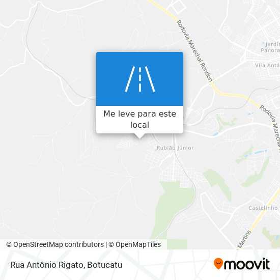 Rua Antônio Rigato mapa